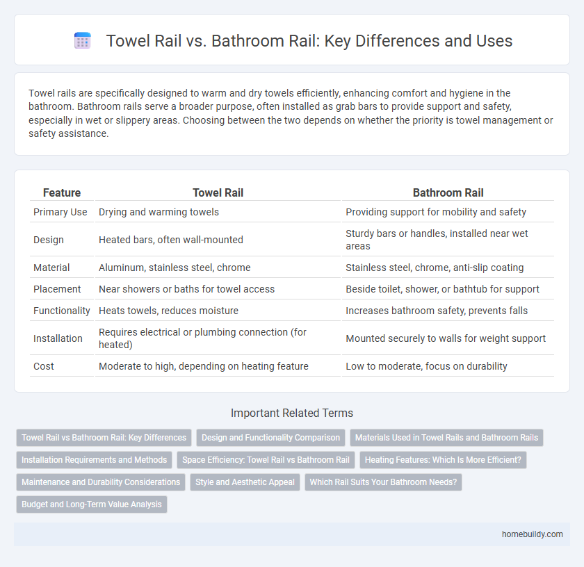 Towel Rail vs. Bathroom Rail: Key Differences and Uses