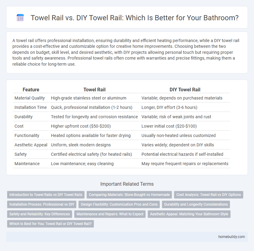 Towel Rail vs. DIY Towel Rail: Which Is Better for Your Bathroom?