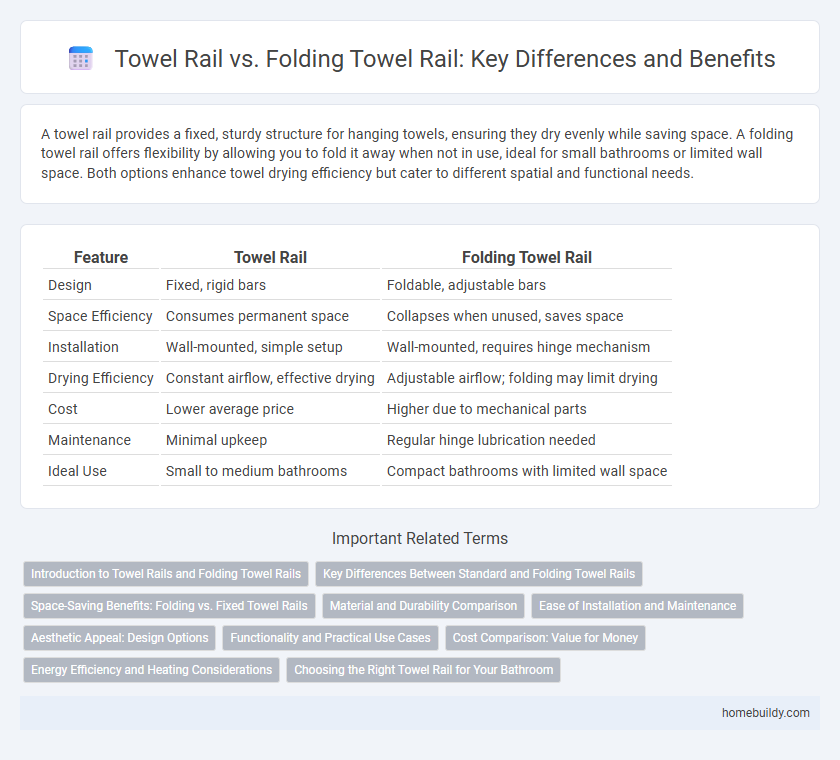 Towel Rail vs. Folding Towel Rail: Key Differences and Benefits