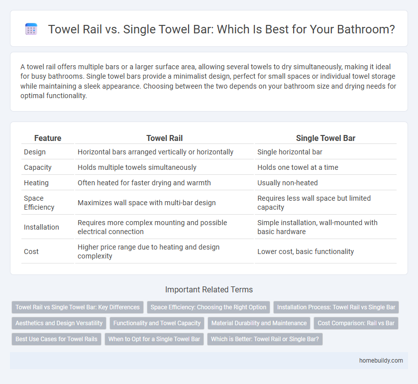 Towel Rail vs. Single Towel Bar: Which Is Best for Your Bathroom?