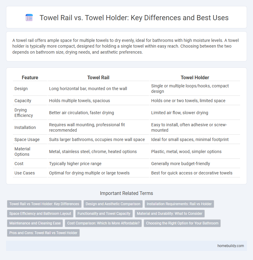 Towel Rail vs. Towel Holder: Key Differences and Best Uses
