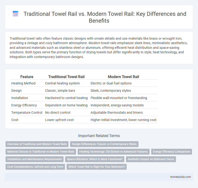 Traditional Towel Rail vs. Modern Towel Rail: Key Differences and Benefits