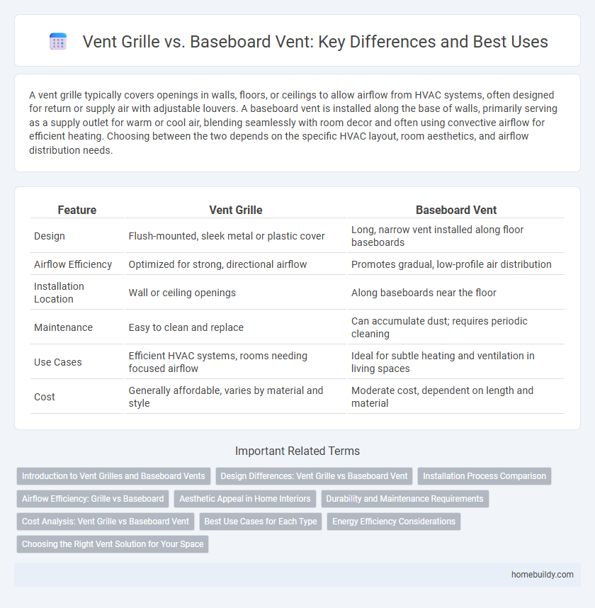 Vent Grille vs. Baseboard Vent: Key Differences and Best Uses