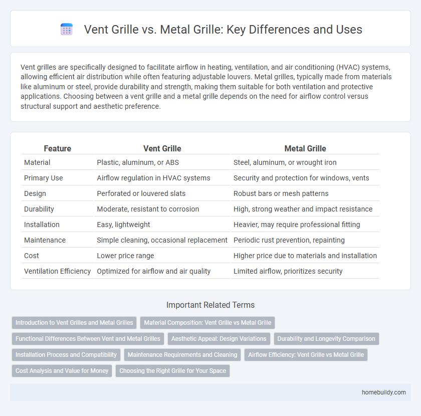 Vent Grille vs. Metal Grille: Key Differences and Uses