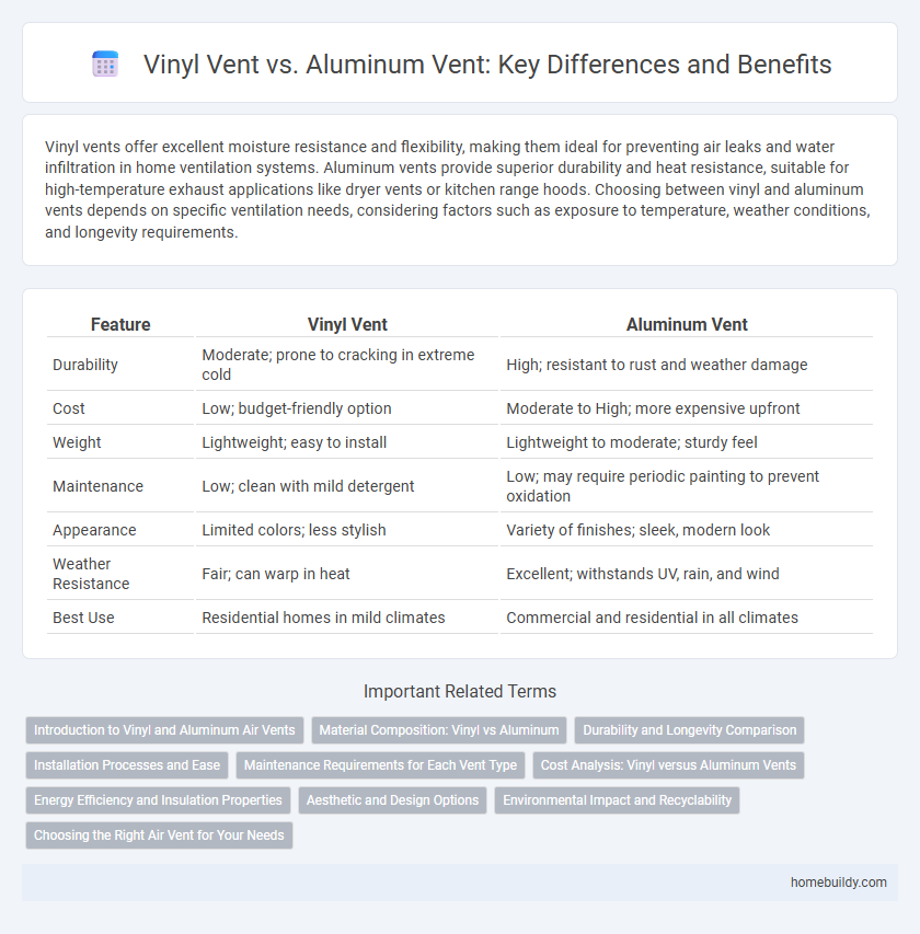 Vinyl Vent vs. Aluminum Vent: Key Differences and Benefits