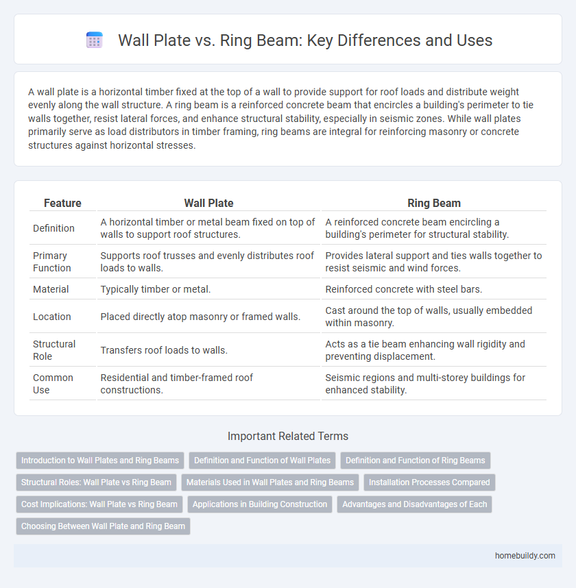 Wall Plate vs. Ring Beam: Key Differences and Uses
