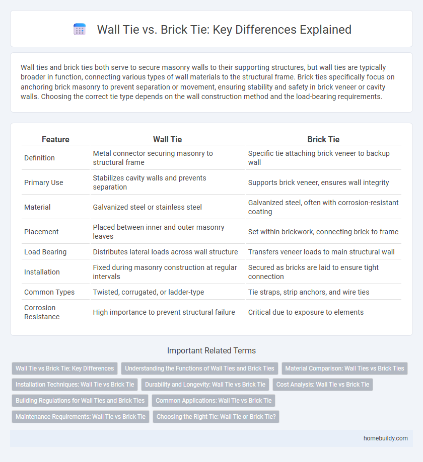 Wall Tie vs. Brick Tie: Key Differences Explained