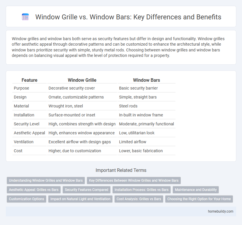 Window Grille vs. Window Bars: Key Differences and Benefits