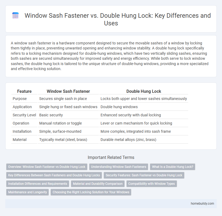 Window Sash Fastener vs. Double Hung Lock: Key Differences and Uses