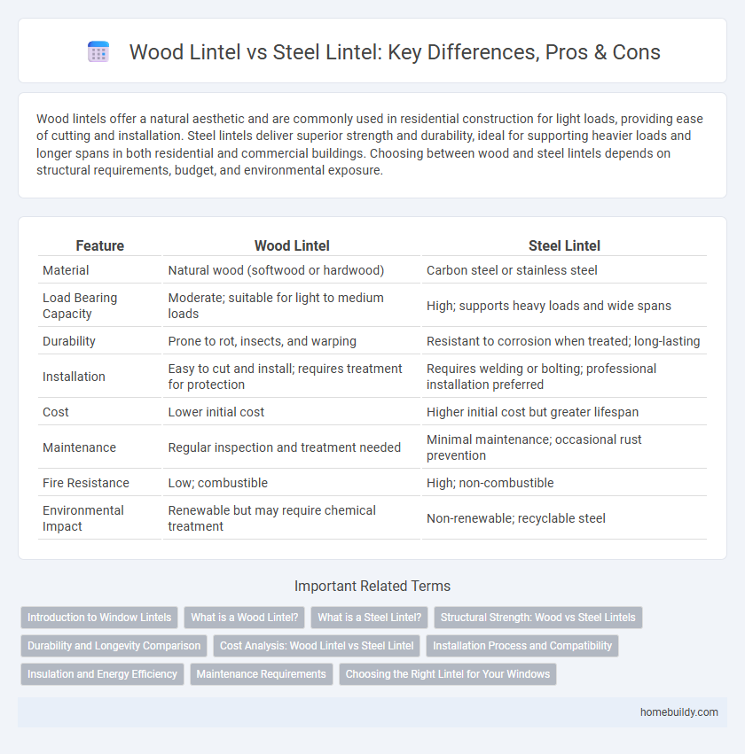 Wood Lintel vs Steel Lintel: Key Differences, Pros & Cons