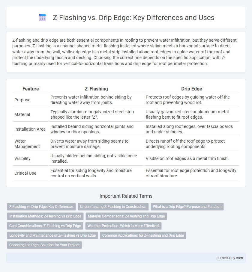 Z-Flashing vs. Drip Edge: Key Differences and Uses