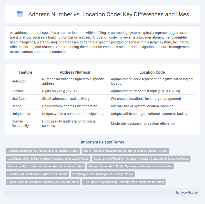 Address Number vs. Location Code: Key Differences and Uses