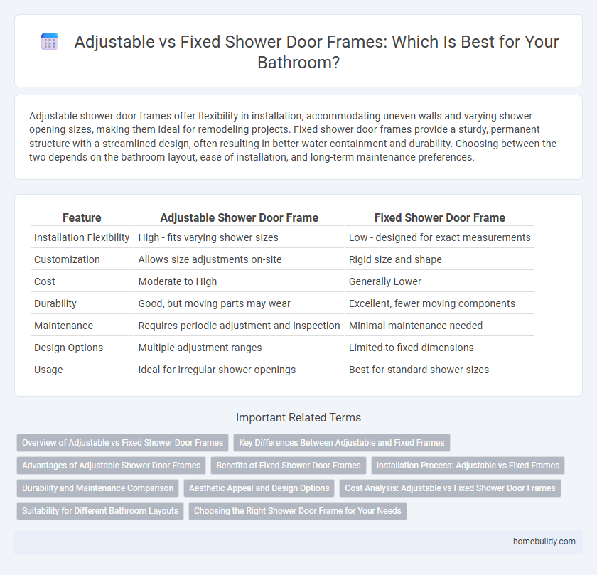 Adjustable vs Fixed Shower Door Frames: Which Is Best for Your Bathroom?