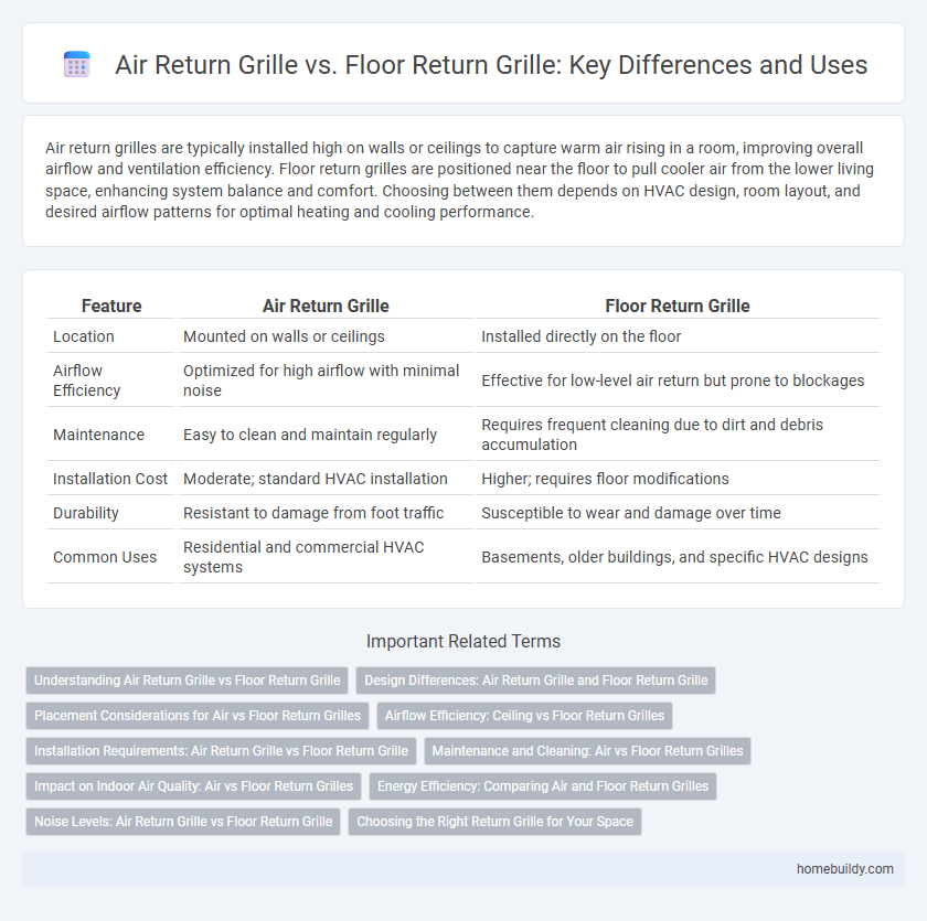 Air Return Grille vs. Floor Return Grille: Key Differences and Uses