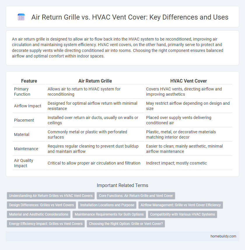 Air Return Grille vs. HVAC Vent Cover: Key Differences and Uses
