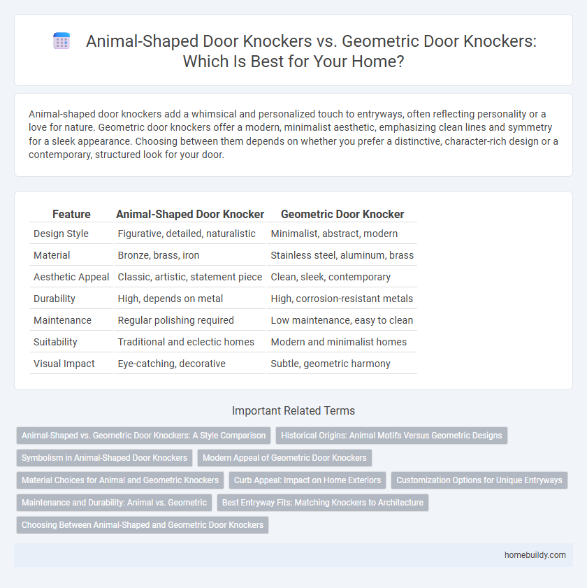 Animal-Shaped Door Knockers vs. Geometric Door Knockers: Which Is Best for Your Home?