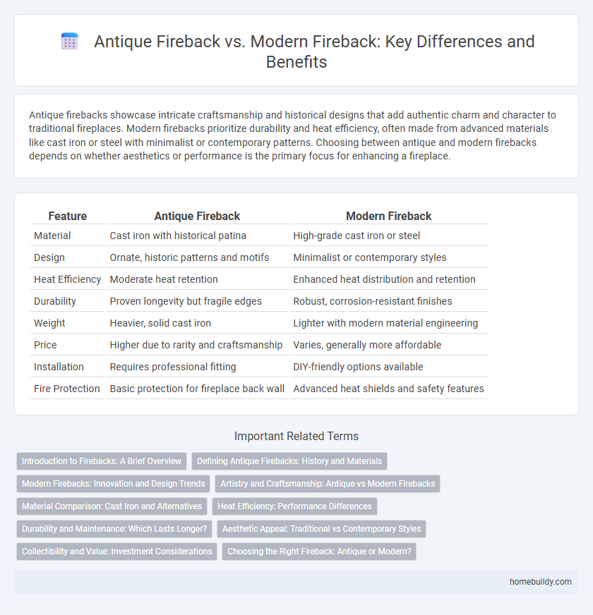 Antique Fireback vs. Modern Fireback: Key Differences and Benefits