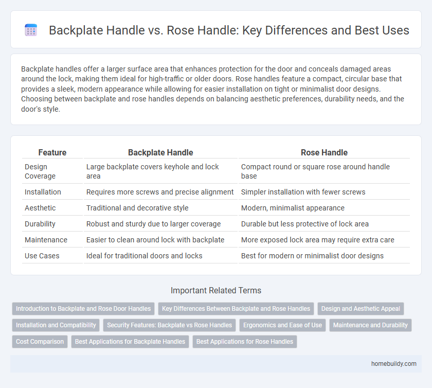 Backplate Handle vs. Rose Handle: Key Differences and Best Uses
