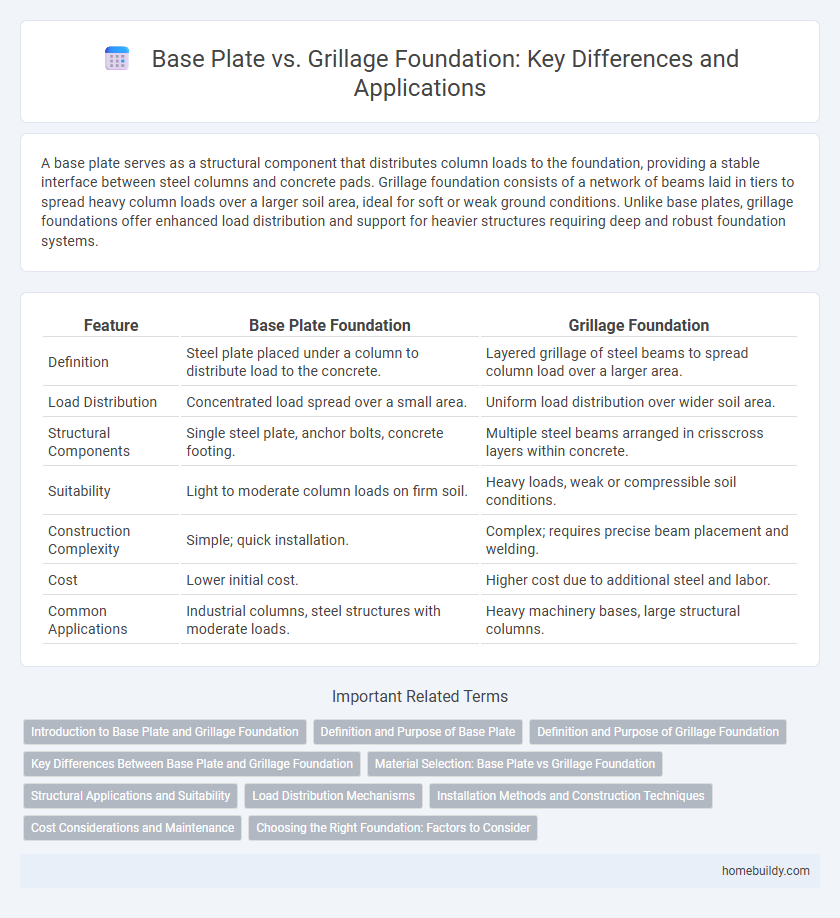 Base Plate vs. Grillage Foundation: Key Differences and Applications