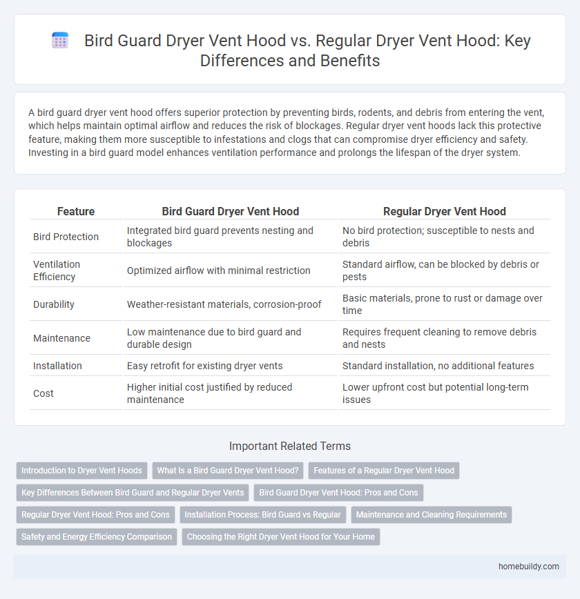 Bird Guard Dryer Vent Hood vs. Regular Dryer Vent Hood: Key Differences and Benefits