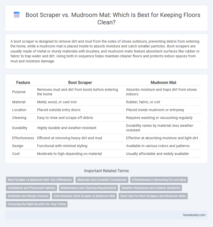 Boot Scraper vs. Mudroom Mat: Which Is Best for Keeping Floors Clean?
