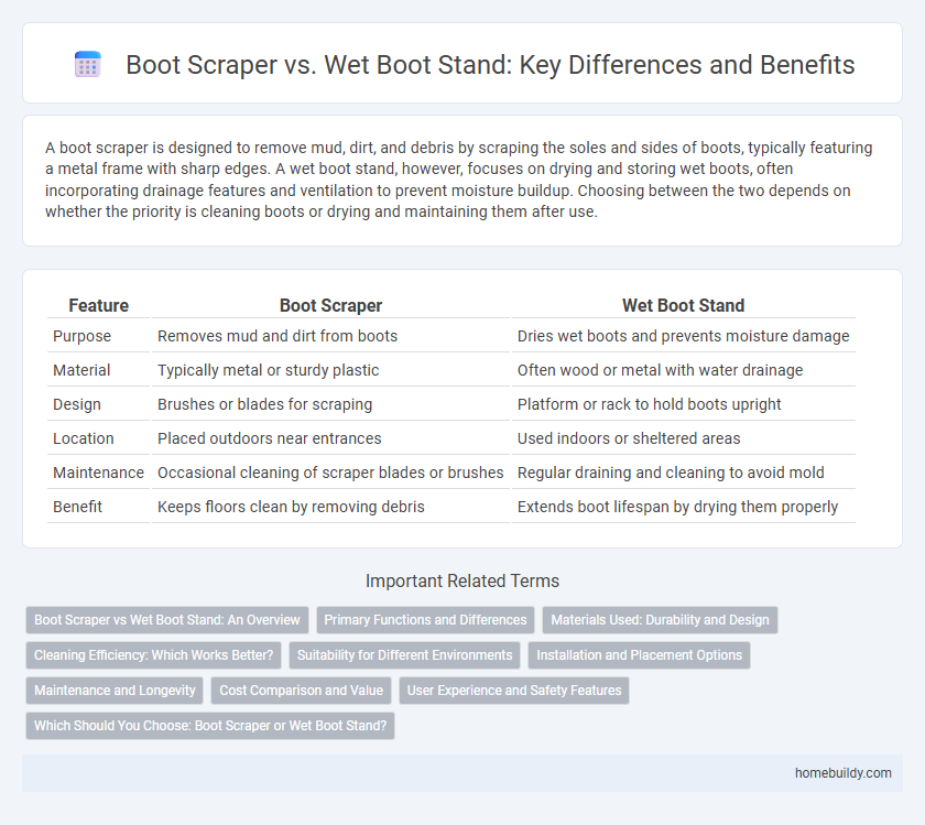 Boot Scraper vs. Wet Boot Stand: Key Differences and Benefits