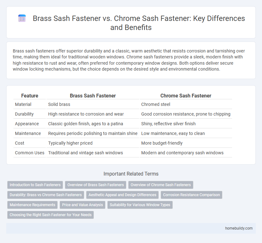 Brass Sash Fastener vs. Chrome Sash Fastener: Key Differences and Benefits
