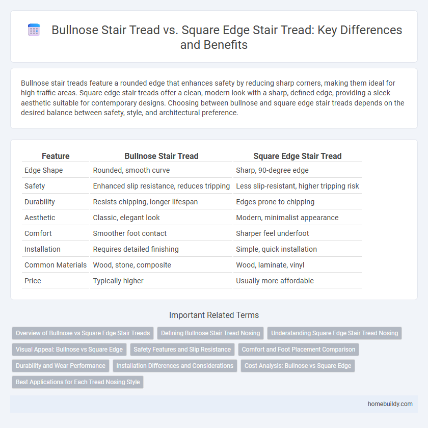 Bullnose Stair Tread vs. Square Edge Stair Tread: Key Differences and Benefits