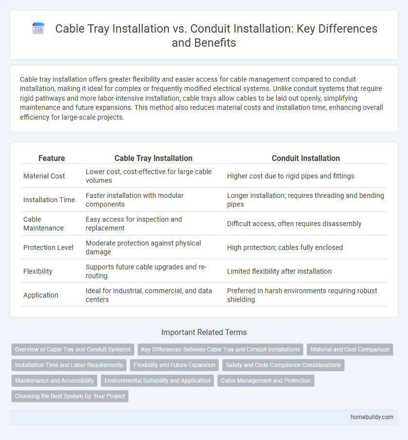 Cable Tray Installation vs. Conduit Installation: Key Differences and Benefits