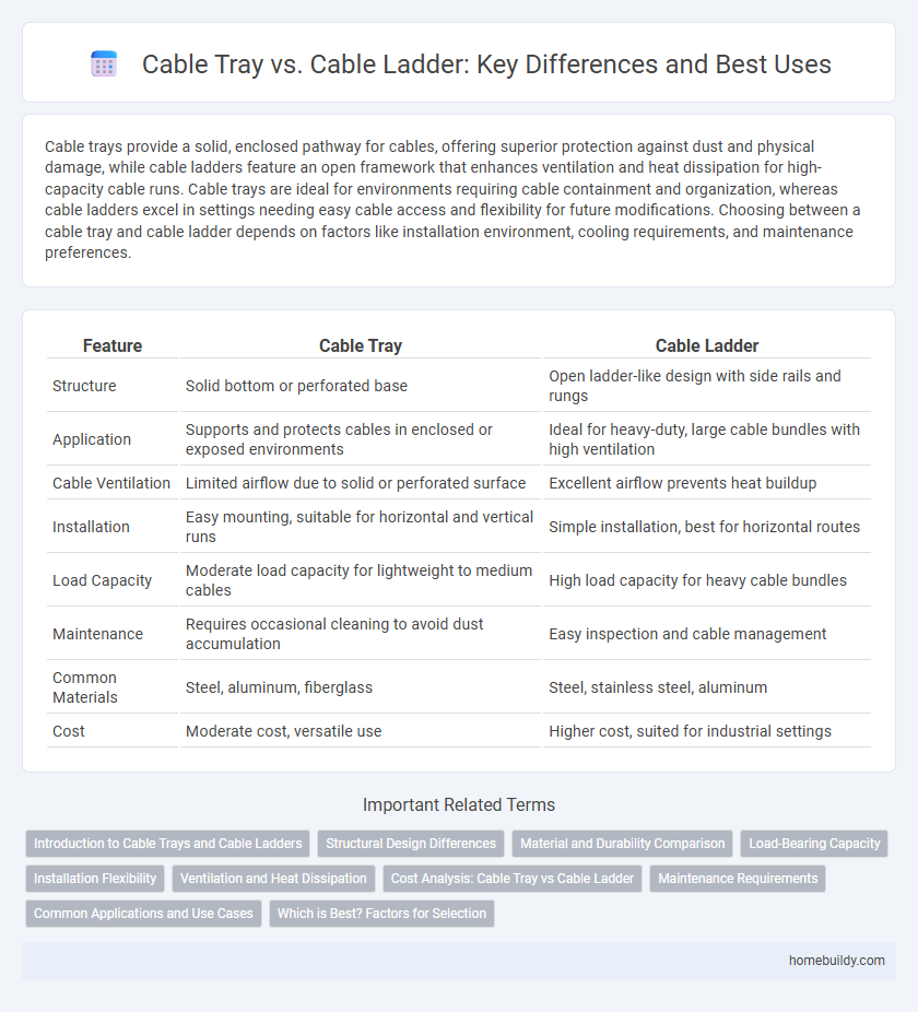 Cable Tray vs. Cable Ladder: Key Differences and Best Uses