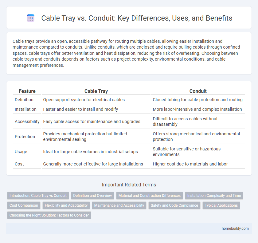 Cable Tray vs. Conduit: Key Differences, Uses, and Benefits