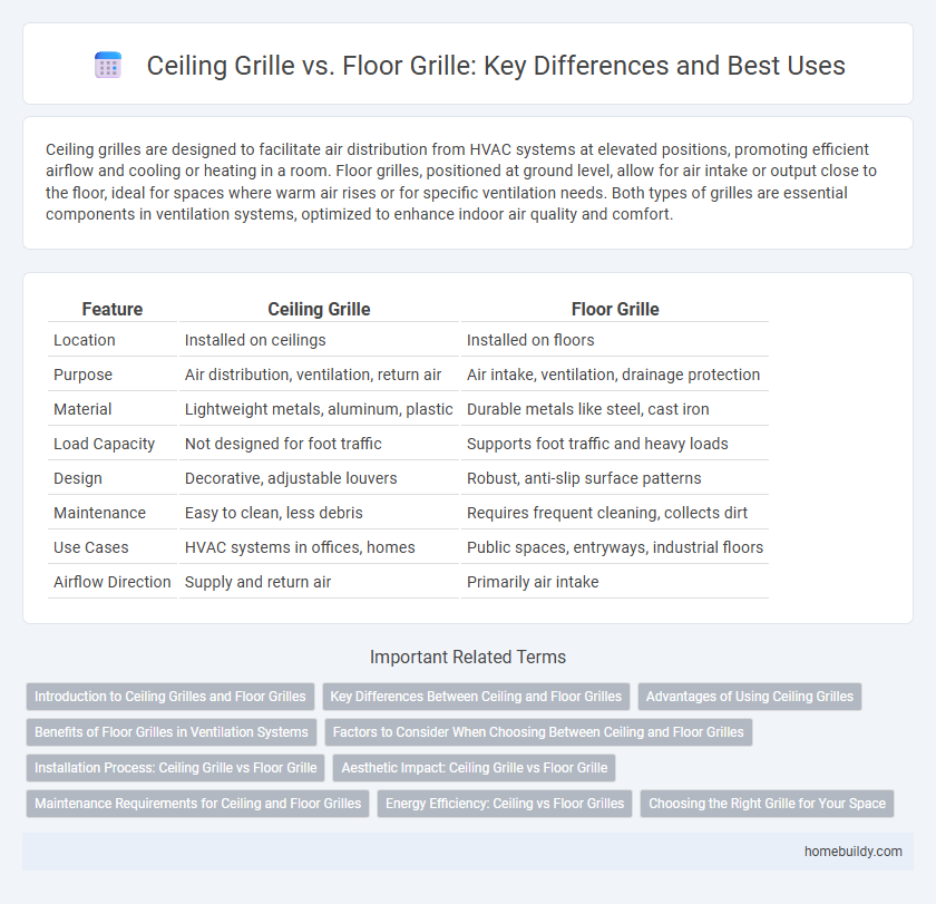 Ceiling Grille vs. Floor Grille: Key Differences and Best Uses