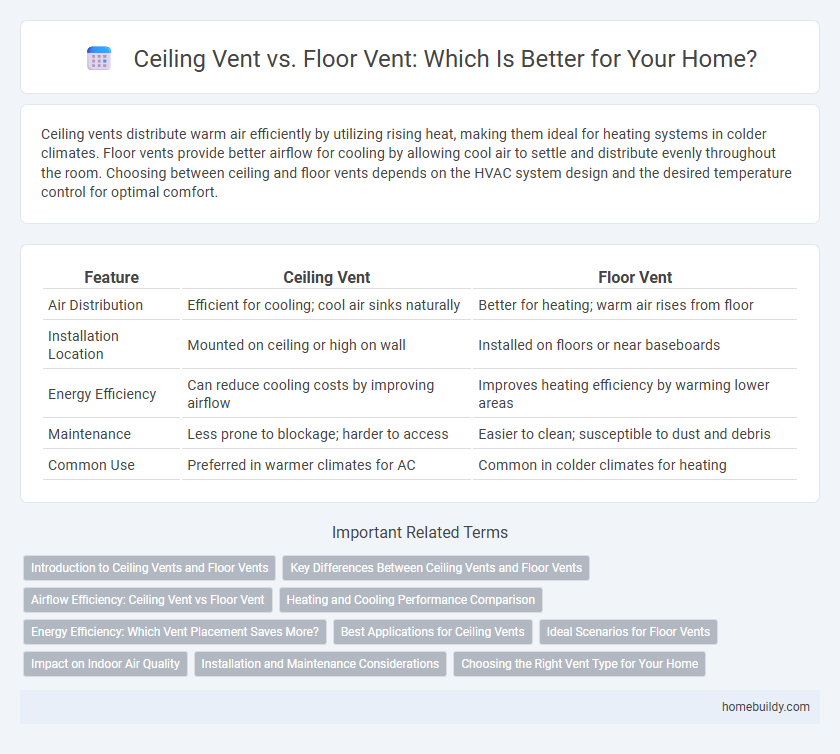 Ceiling Vent vs. Floor Vent: Which Is Better for Your Home?