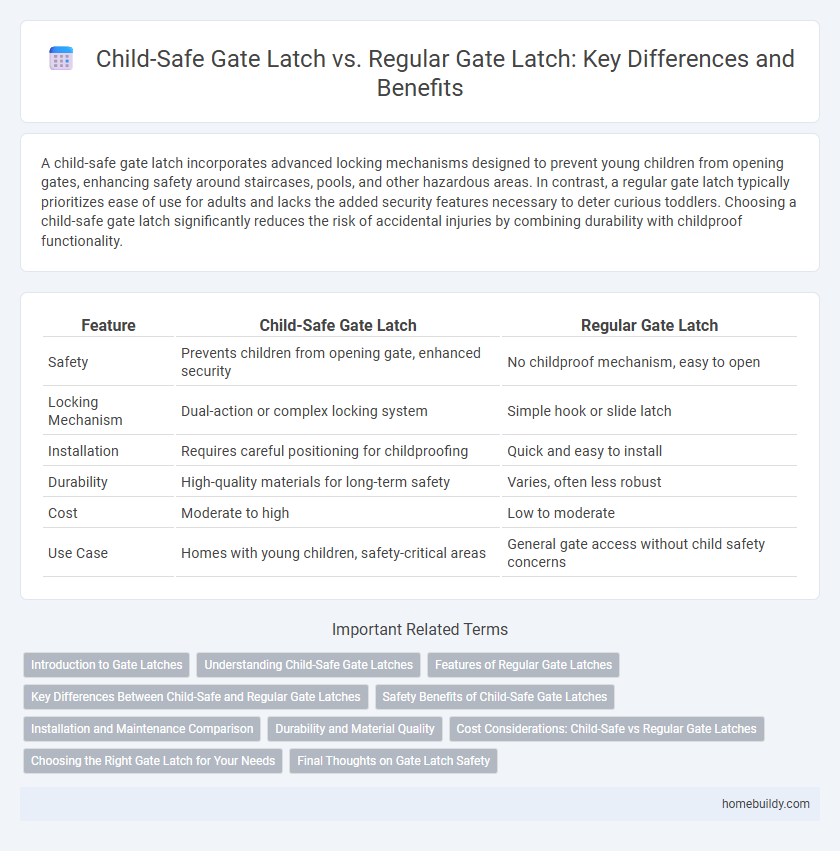 Child-Safe Gate Latch vs. Regular Gate Latch: Key Differences and Benefits