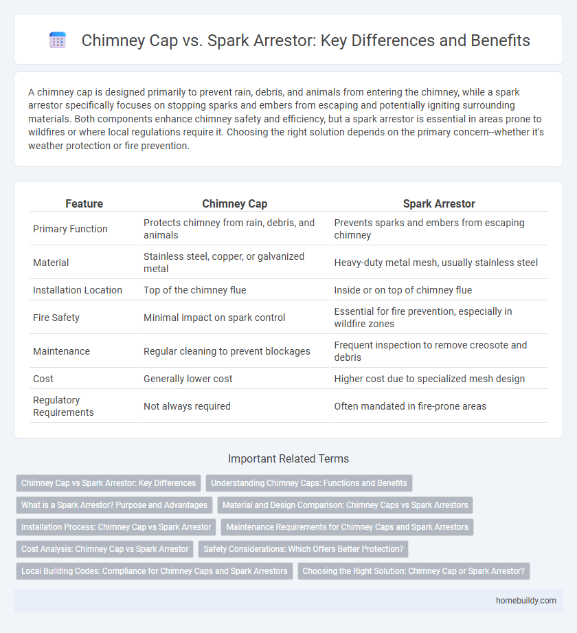 Chimney Cap vs. Spark Arrestor: Key Differences and Benefits