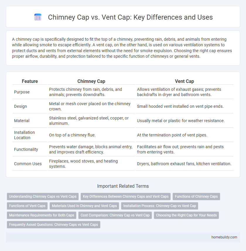 Chimney Cap vs. Vent Cap: Key Differences and Uses
