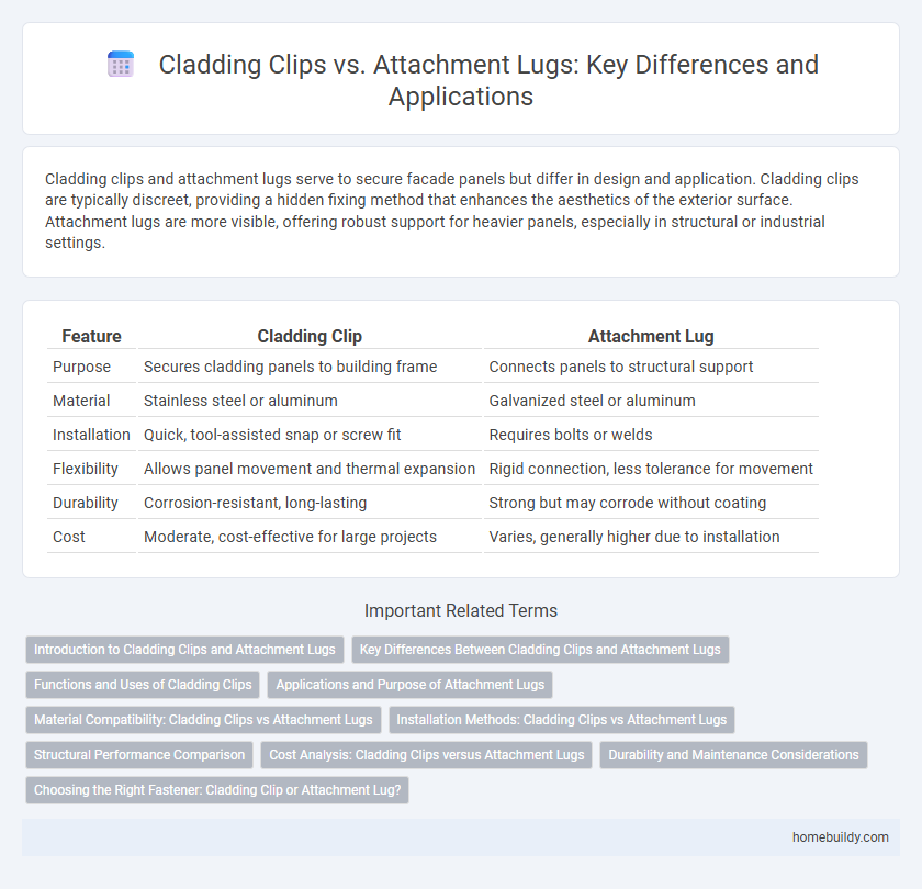 Cladding Clips vs. Attachment Lugs: Key Differences and Applications