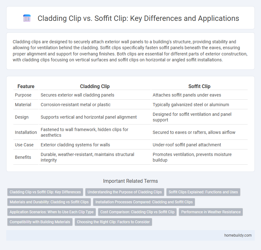 Cladding Clip vs. Soffit Clip: Key Differences and Applications