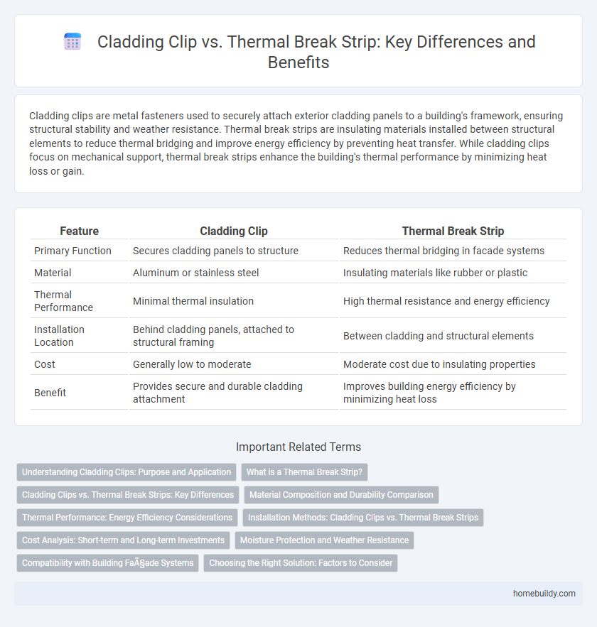 Cladding Clip vs. Thermal Break Strip: Key Differences and Benefits