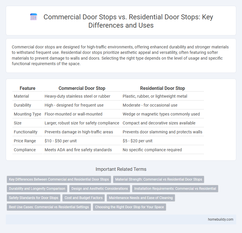 Commercial Door Stops vs. Residential Door Stops: Key Differences and Uses