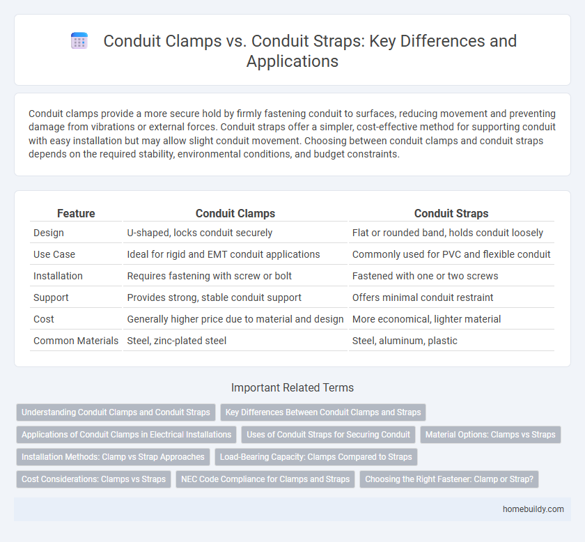 Conduit Clamps vs. Conduit Straps: Key Differences and Applications