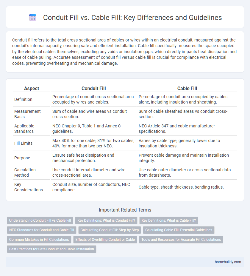 Conduit Fill vs. Cable Fill: Key Differences and Guidelines