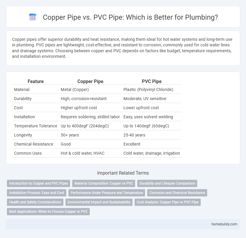 Copper Pipe vs. PVC Pipe: Which is Better for Plumbing?