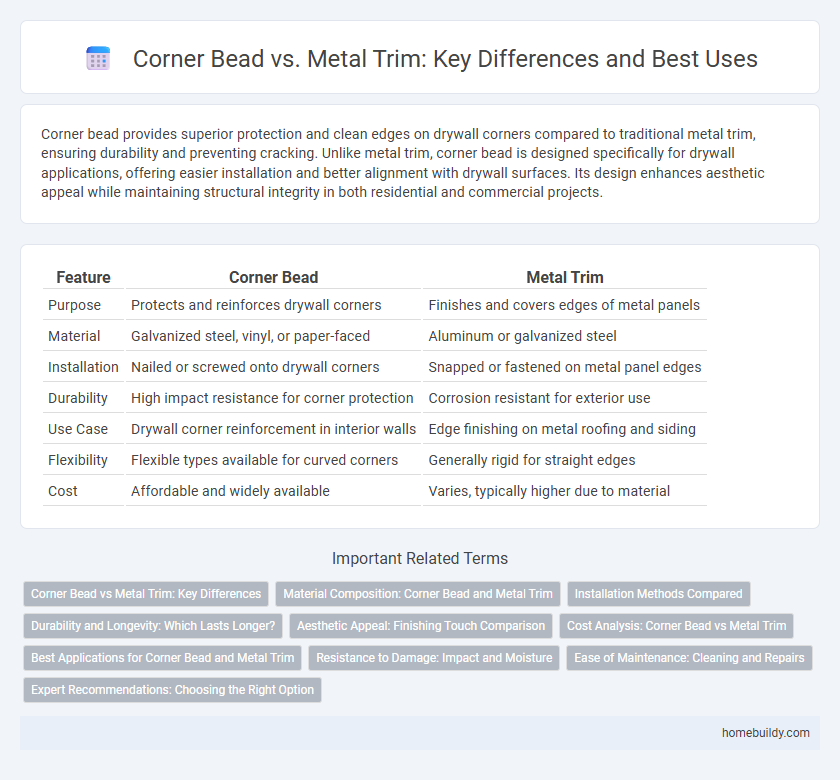 Corner Bead vs. Metal Trim: Key Differences and Best Uses