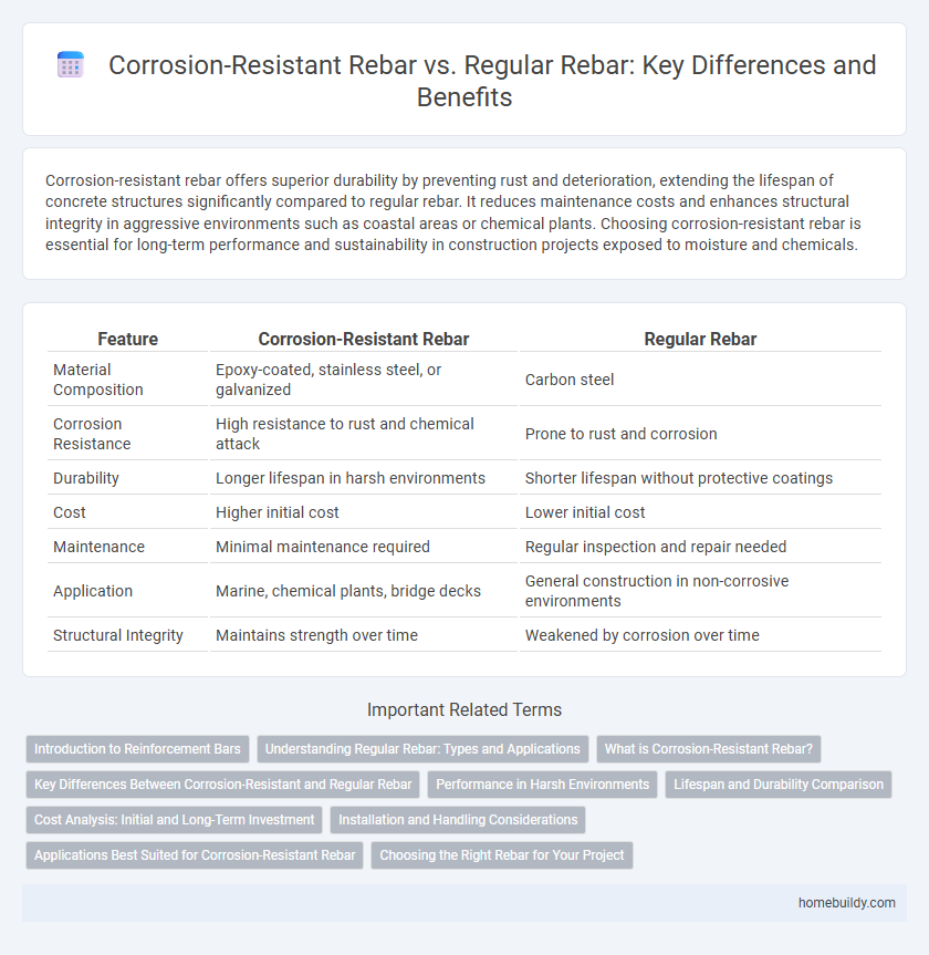 Corrosion-Resistant Rebar vs. Regular Rebar: Key Differences and Benefits