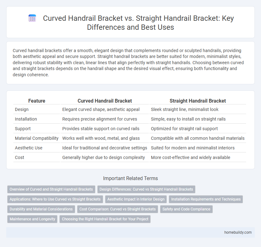 Curved Handrail Bracket vs. Straight Handrail Bracket: Key Differences and Best Uses