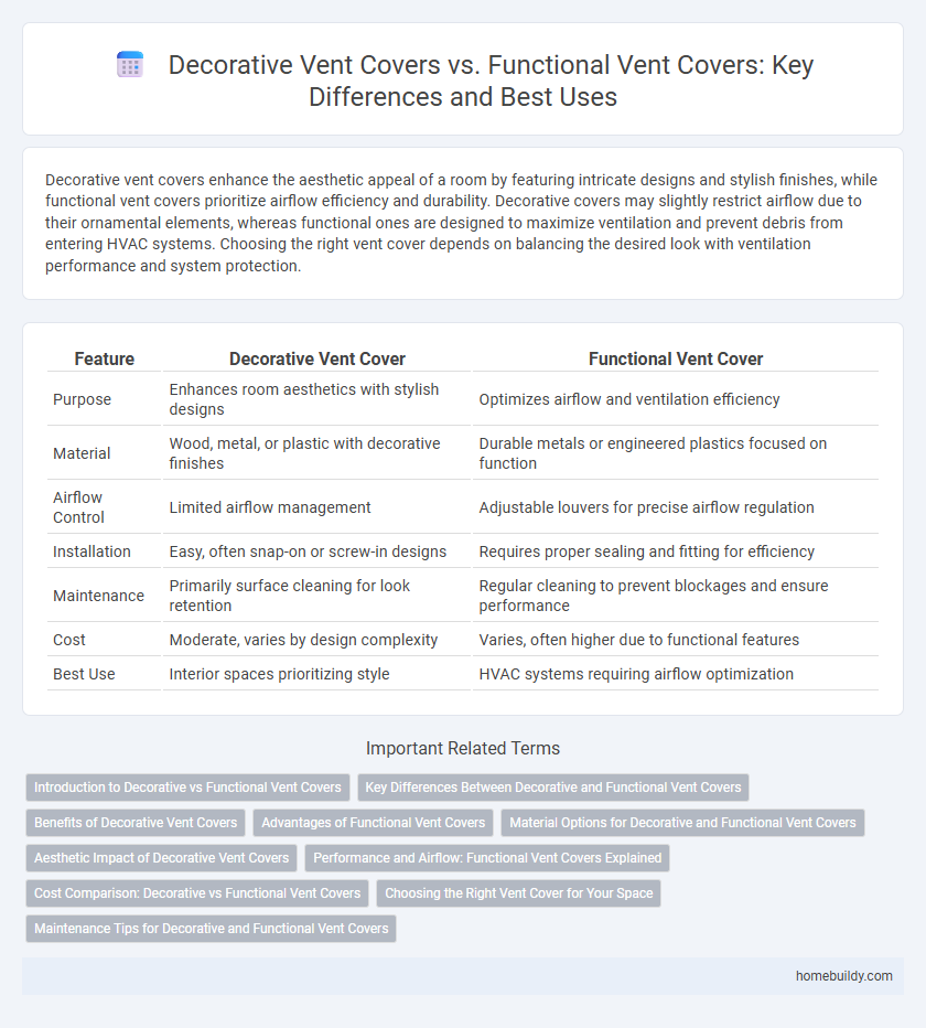 Decorative Vent Covers vs. Functional Vent Covers: Key Differences and Best Uses