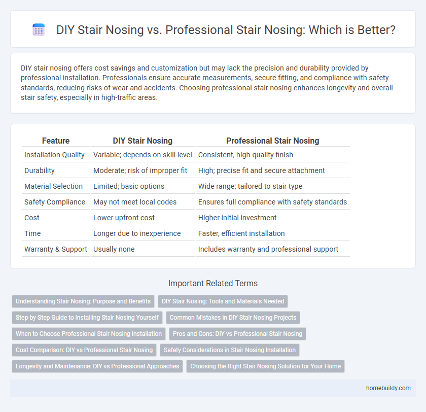 DIY Stair Nosing vs. Professional Stair Nosing: Which is Better?