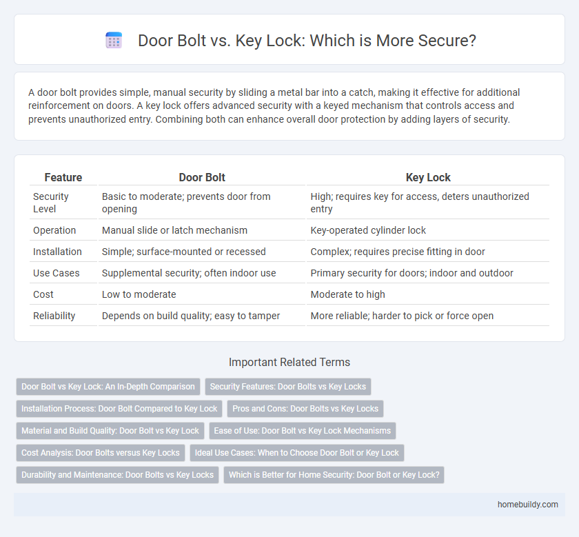 Door Bolt vs. Key Lock: Which is More Secure?