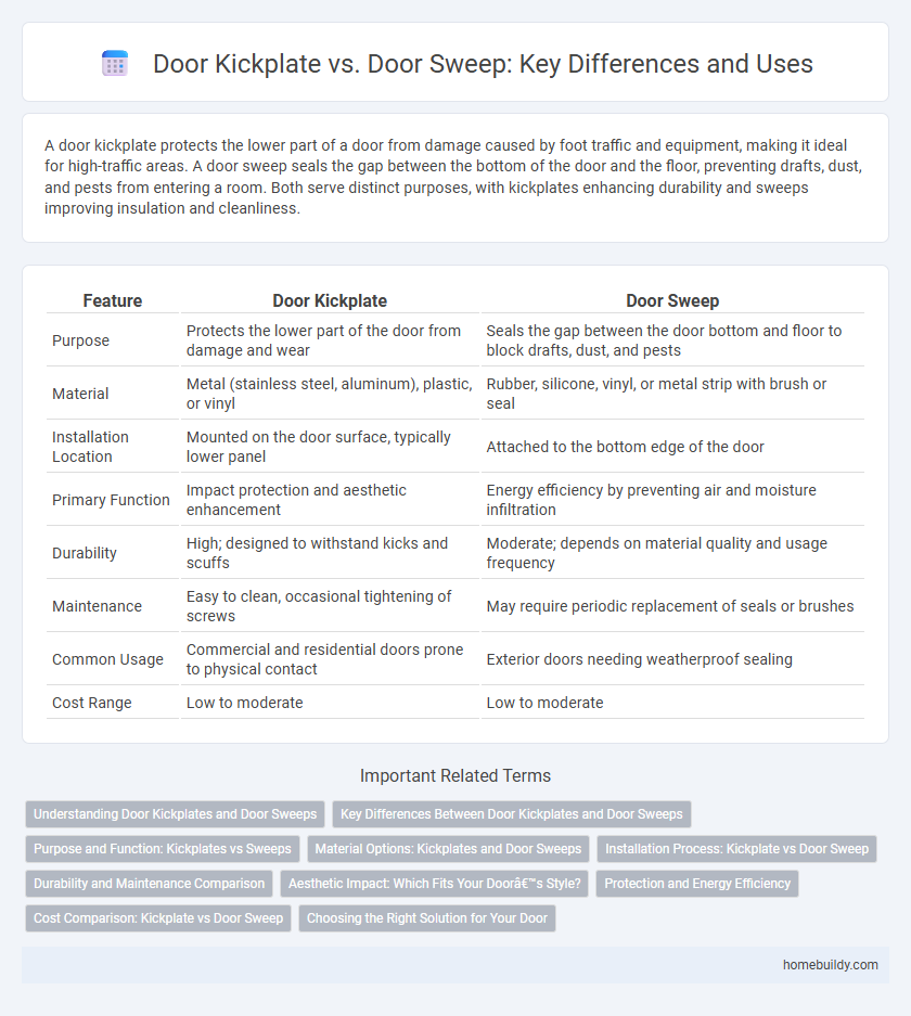 Door Kickplate vs. Door Sweep: Key Differences and Uses